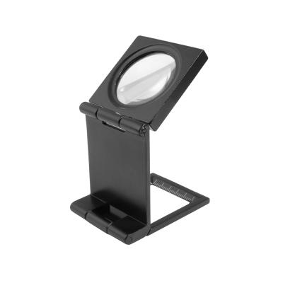 Trådtæller med måleskala (Foldbar) med 6X forstørrelse og Ø30 glaslinse mm/inch skala